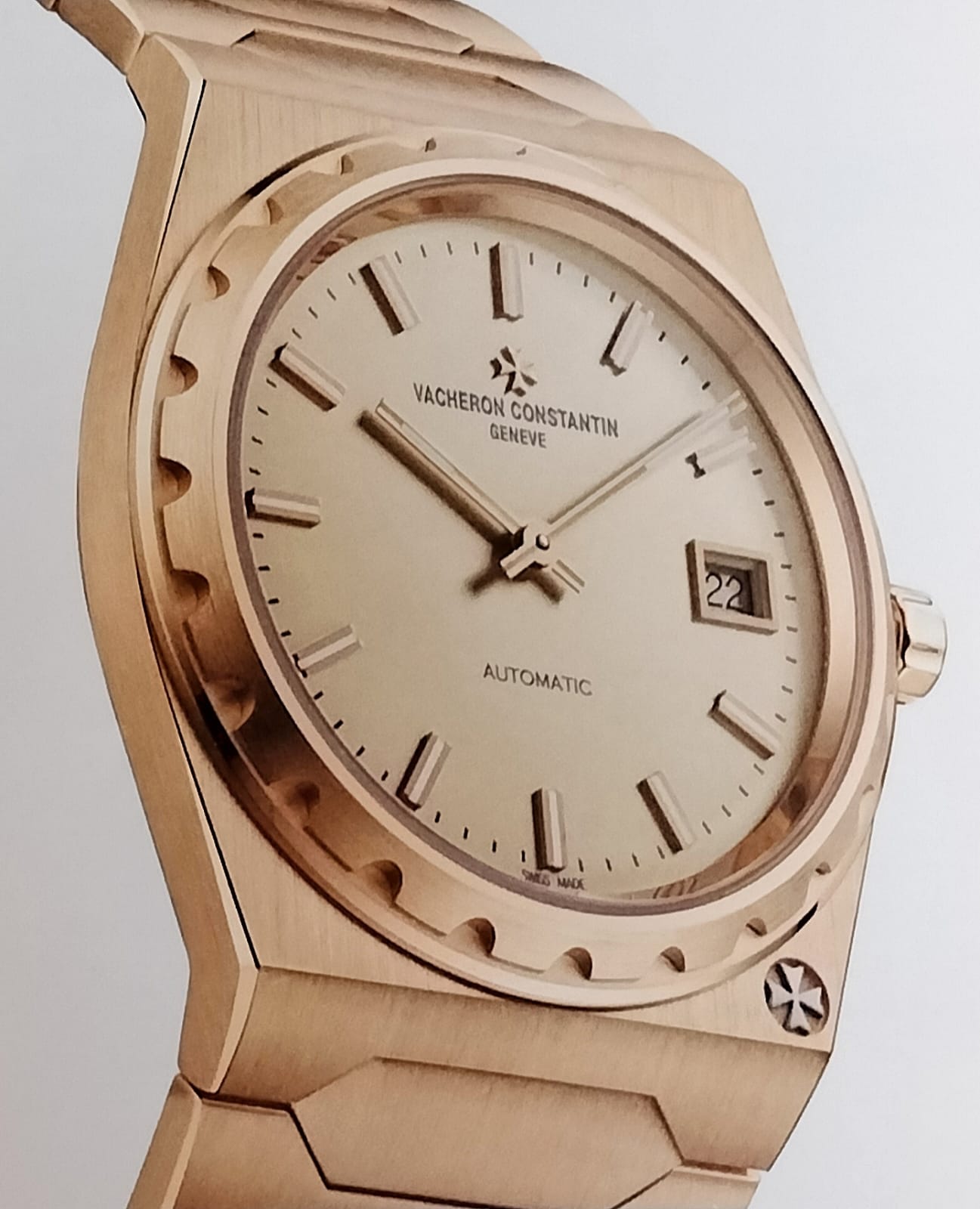 The Vacheron Constantin Historique 222, a re-edition of the 1977 design that led to the Overseas